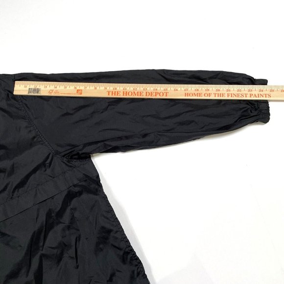 Eddie Bauer EBTEK Ripstop Windbreaker Jacket Mens Size M Black Full Zip Hooded - Picture 12 of 14